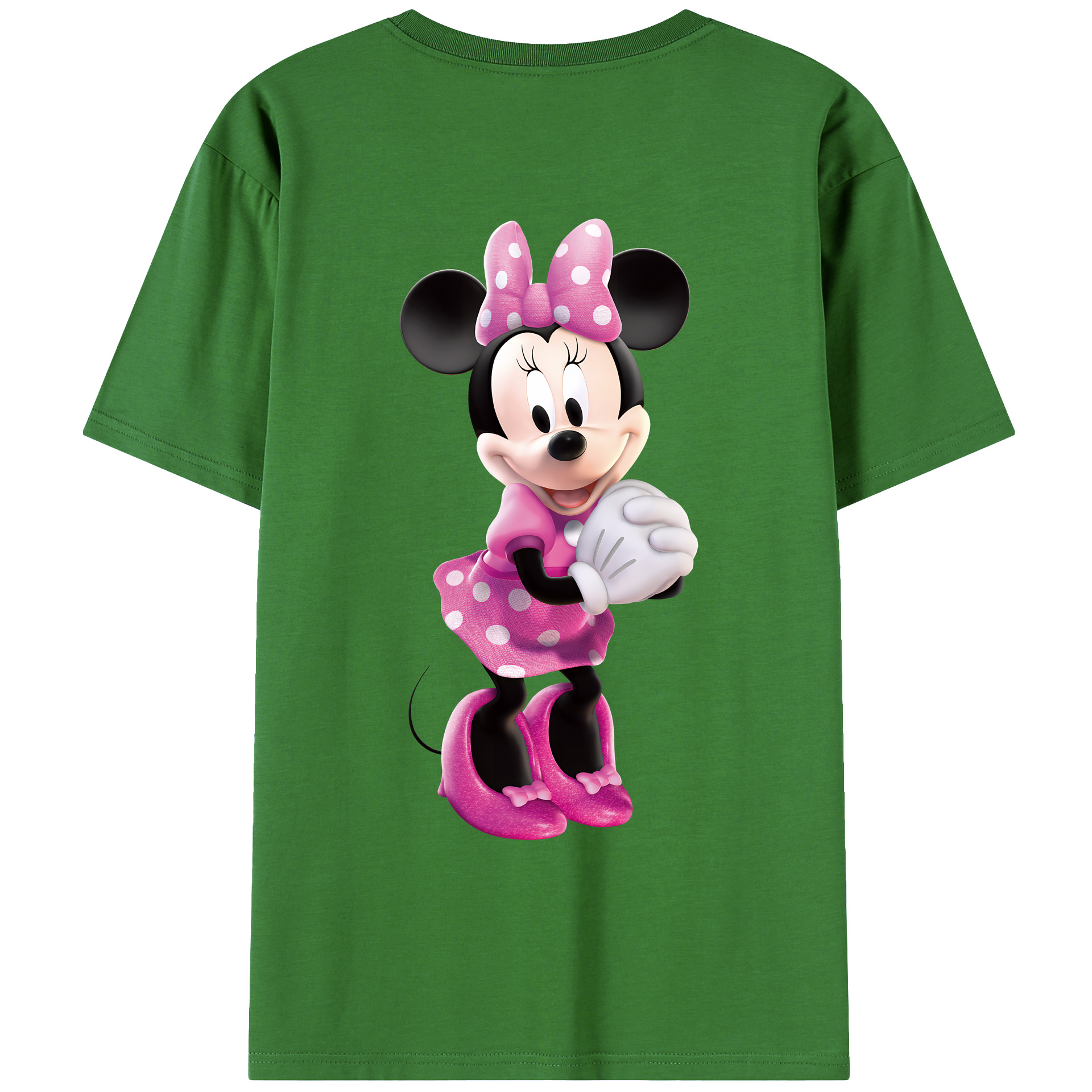 （画像用） ミッキーマウス Mickey Mouse レディース半袖Tシャツ(バックプリント)